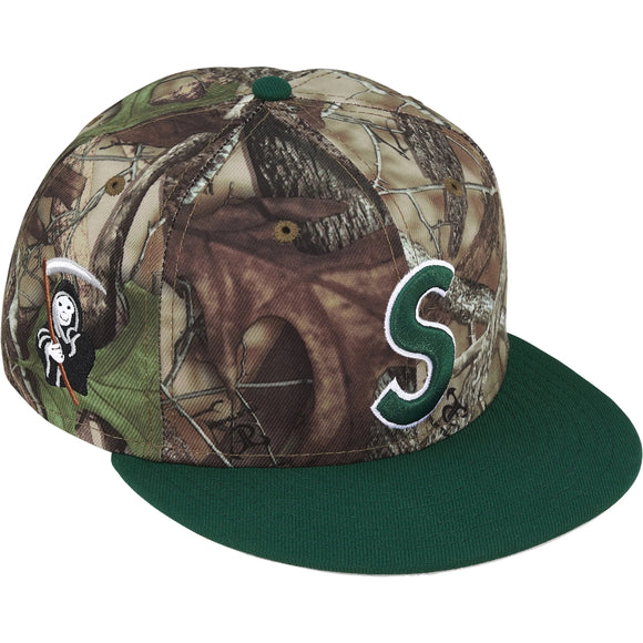 Supreme New Era S Logo Reaper Fitted Hat (Camo)