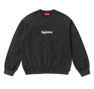 Supreme Washed Box Logo Crewneck Black (SS25)