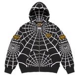 Supreme Vanson Leather Spider-Man Zip Up Hoodie