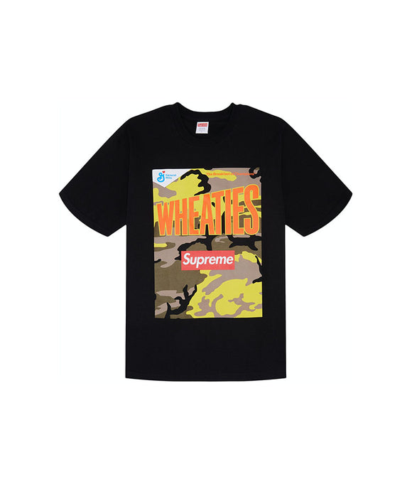 Supreme Wheaties Tee Black SS21