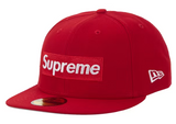 Supreme Ghostface Box Logo New Era Fitted Cap (Red)