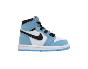 Jordan 1 Retro High White "University Blue" (Toddler)